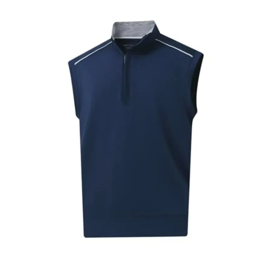 

Мужской жилет Rouen: легкая влагоотводящая безрукавка для спорта и гольфа с молнией до четверти, мужской пуловер-жилет