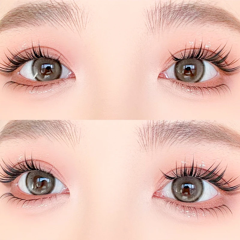 10 行 60 クラスター自己粘着まつげクラスターまつげ接着剤なし個別まつげソフトまつげクラスター再利用可能