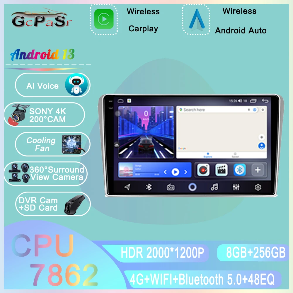 

For Toyota Avensis T25 2002 - 2008 Android 13 Car Radio Multimedia Player Video Carplay AUTO 5G/4G WIFI GPS Navi Stereo 2din DVD