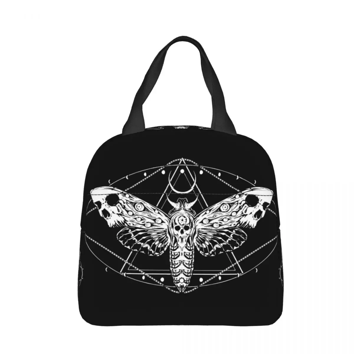 Surreal Death Moth Insulated Lunch Bags Thermal Bag Lunch Container Silence of the Lambs Leakproof Lunch Box Tote Food Bag Beach