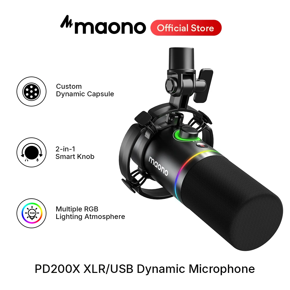 مايكروفون داينامك PD200X مع USB