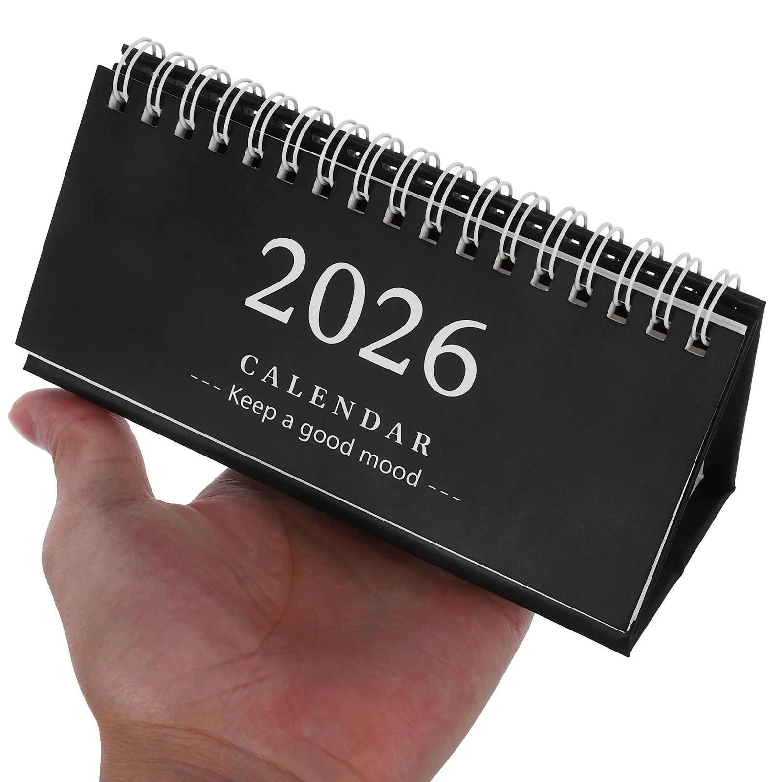 

Мини-настольный календарь 2025-2026, стильный однотонный настольный календарь для Рождества, Нового года, подарок для друзей, семьи, коллег