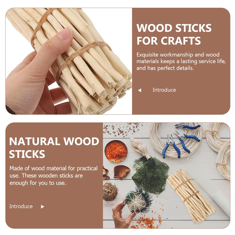 50 Pcs Driftwood Natural Dry Branches Fall Home Decor DIY Crafts Material Ornament Sticks for Crafting