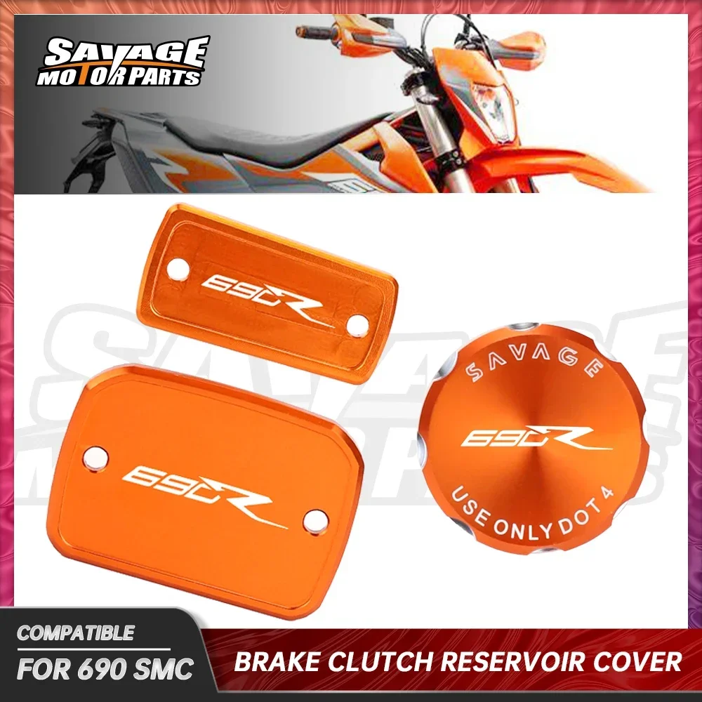 Coperchio serbatoio frizione freno anteriore posteriore per 690 SMC-R Enduro R 2008-2024 accessori moto tappi olio fluido CNC alluminio