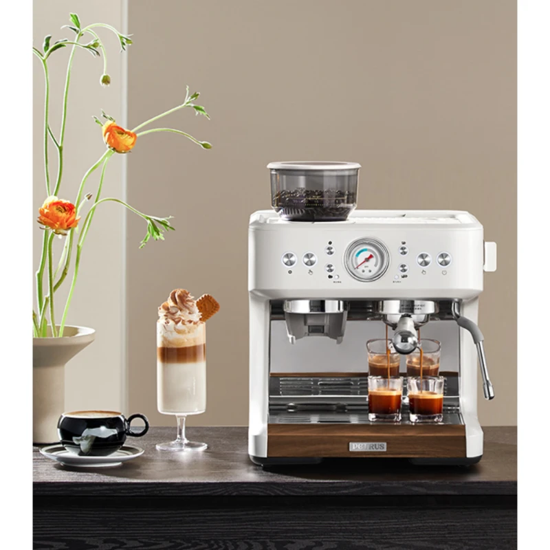 Petrus PE3899 Double boiler Italian fully semi-automatic coffee machine Home milk foam machine grinding machine Small