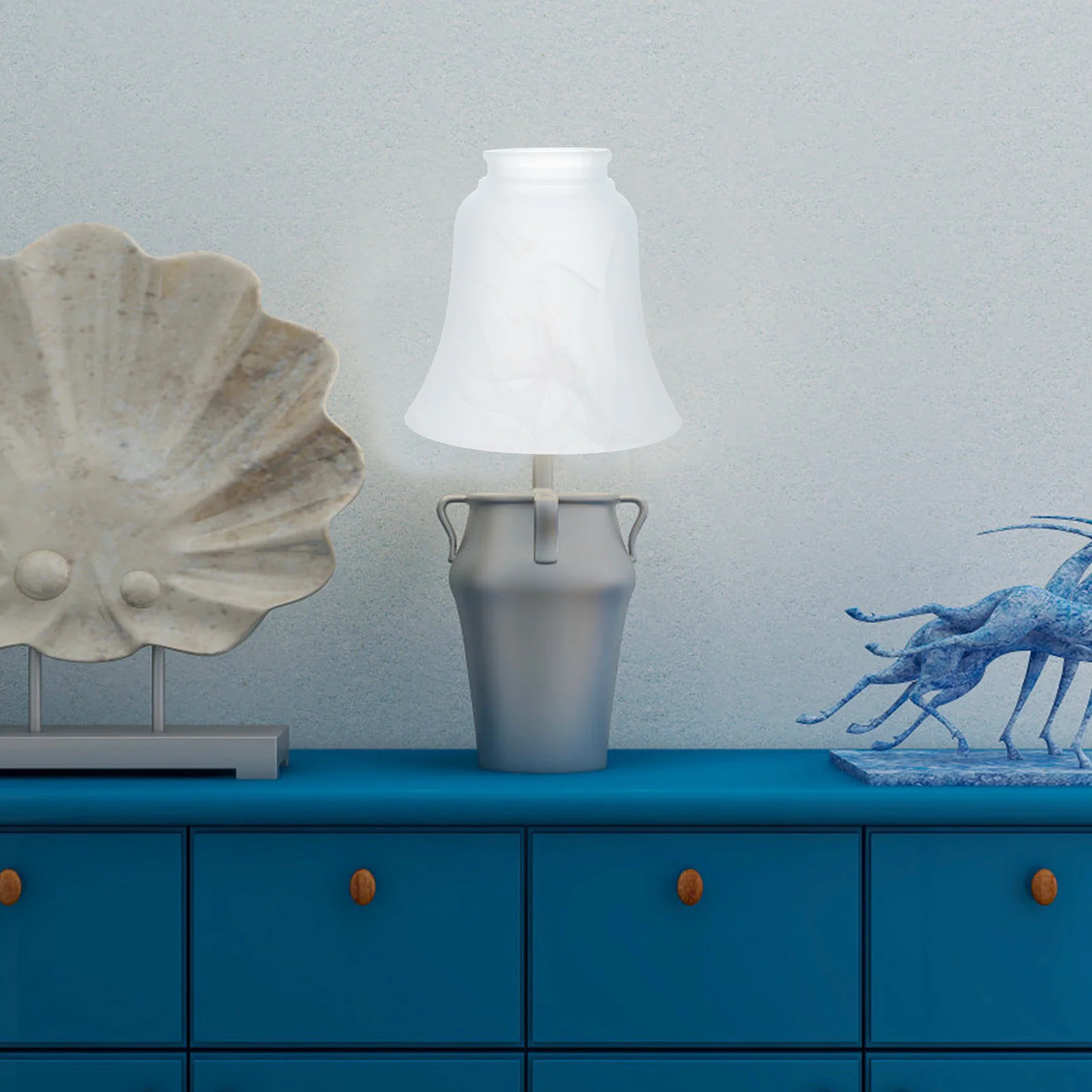 

4Pcs Frosted Glass Lampshade Durable Ceiling Wall Lamp Shade for Bedroom Living Room Decor Glass Lampshade Home Lamp Dhade