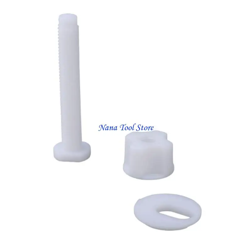 31GJ Convenient Toilet Cover Screws Bolts Pair Essential Fixings for Your Bathroom