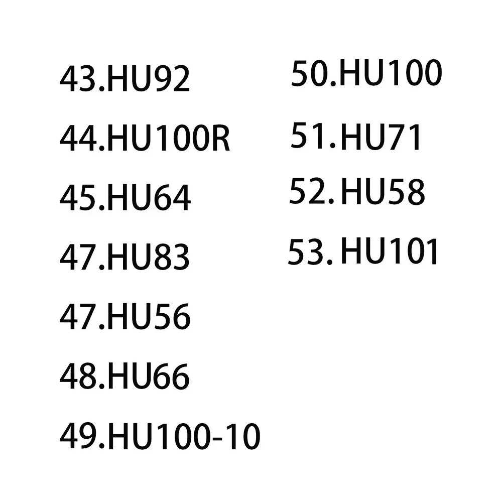 43#-53# Lishi tool 2 in 1 HU92 HU100R HU64 HU83 HU58 HU56 HU100 HU66 HU71 HU100-10 HU101 LOCKSMITH TOOLS