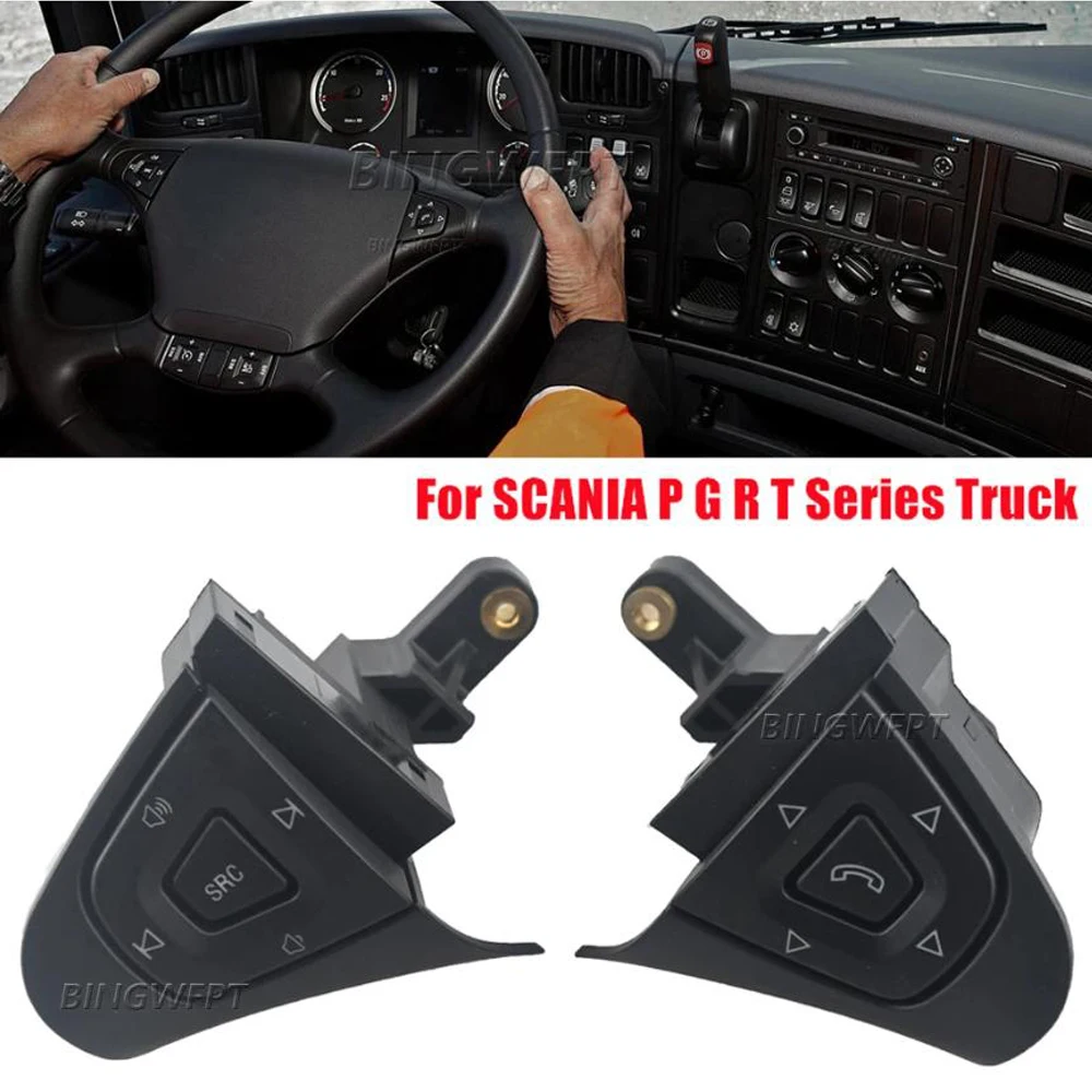 

Cruise Control Switch Speed Steering Wheel Button Knob Autocruise Menus For SCANIA P G R T Series Truck 1870910 1870909