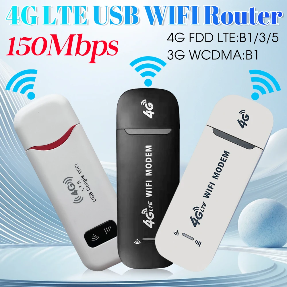 

4G мобильный Wi-Fi-маршрутизатор 150 Мбит/с 4G LTE беспроводной USB-ключ модем Stick SIM-карта карманная точка доступа Wi-Fi широкополосный доступ для домашнего офиса
