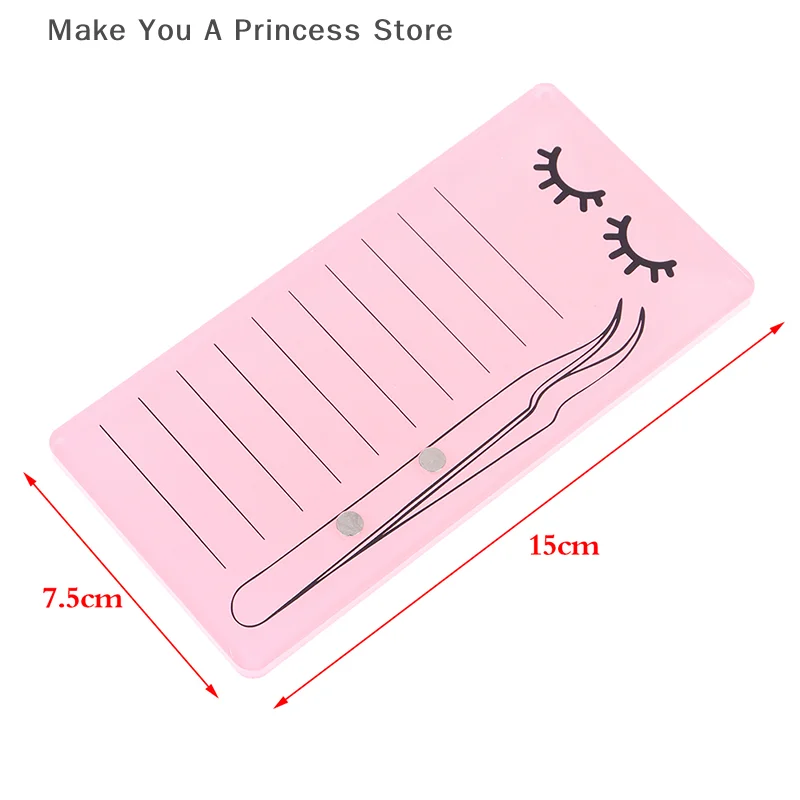 【HBA6】Akrylowy Stojak na Paletę do Rzęs z Magnetycznym Systemem do Przechowywania Pęset do Rzęs