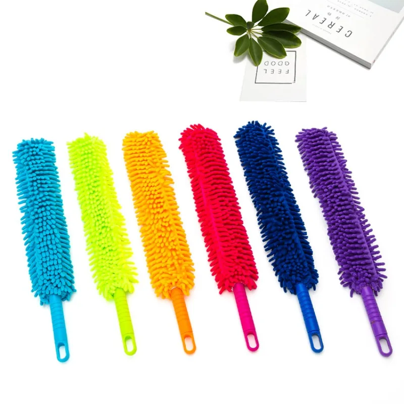 Household Bendable Microfibre Duster with Handle, Cleaning, Home, Car Cleaner, Dust Dust Mites, Portable Dusting Brush