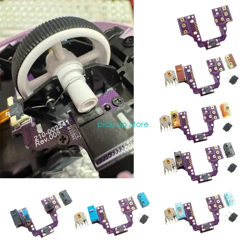 

Q5WA HOTSWAP Mouse Motherboard Circuit Board For Superlight Microswitch Button Board Dustproof