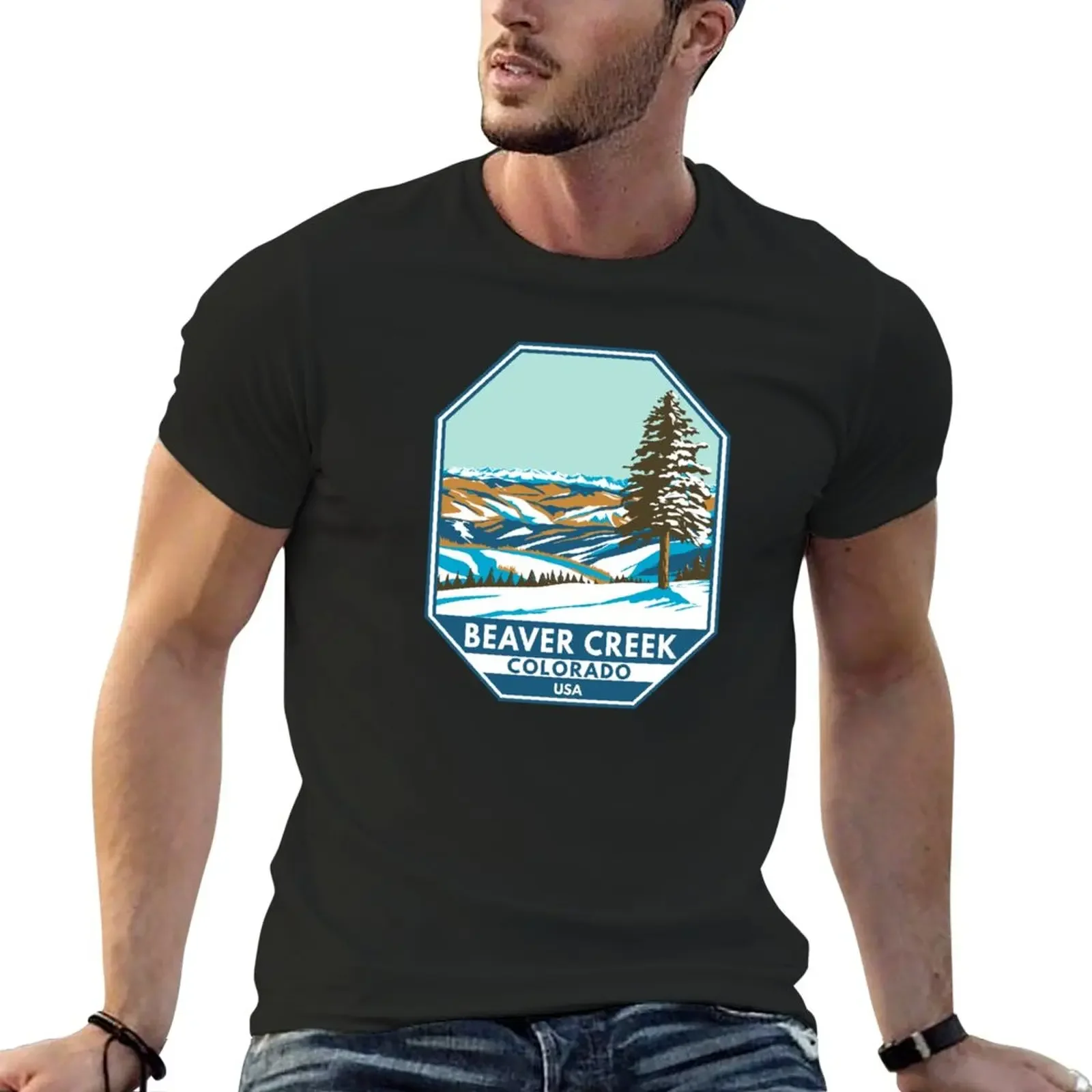 

Beaver Creek Ski Area Winter Colorado T-Shirt cute tops customs plus size tops mens vintage t shirts