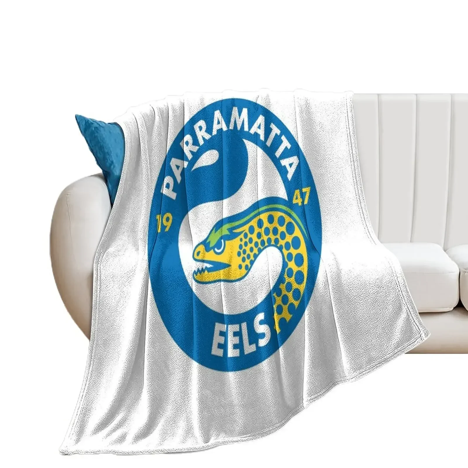 Parramatta Eels Throw Blanket Fashion Sofas Decorative Throw Retros Camping Blankets