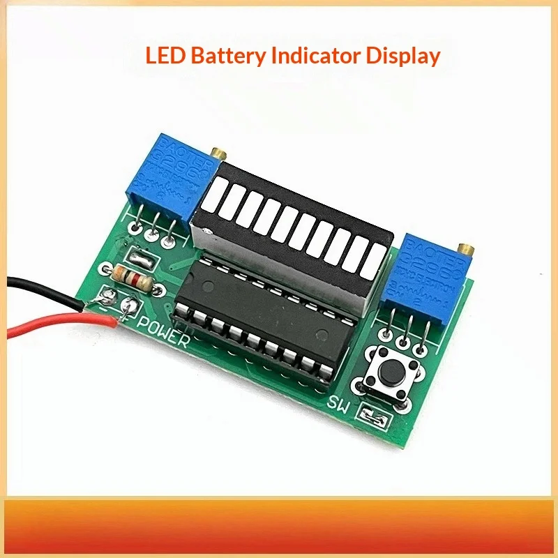 LED power indicator light kit, power display meter tester 2.4V-20V electronic production DIY parts