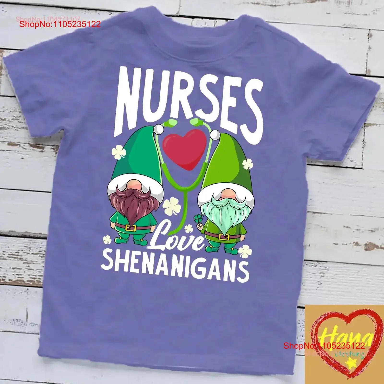 

Футболка Nurses Love Shenanigans Gnome День Святого Патрика, винтажная стираная повседневная дизайнерская одежда для медсестер, слегка уличная мода