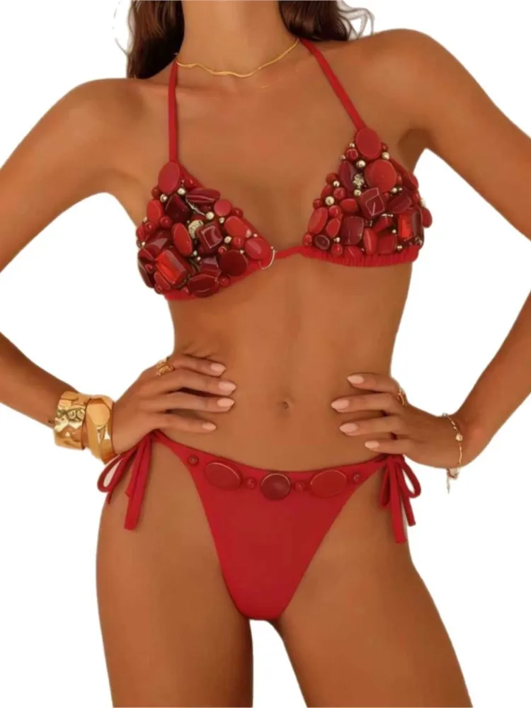 Stroje kąpielowe damskie, seksowne bikini, nowe zestawy bikini push-up, brazylijskie kostiumy kąpielowe, odzież plażowa damska, biquini, dwuczęściowe komplety 2026