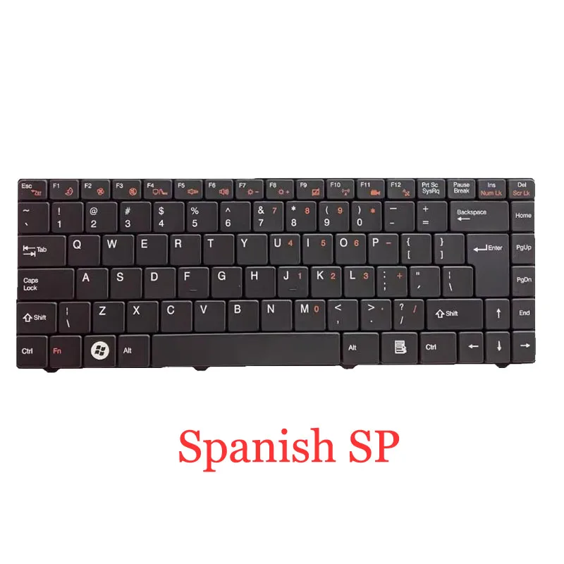 

Laptop Keyboard For Gigabyte E1425 E1425A E1425M Spanish SP Black Without Frame New