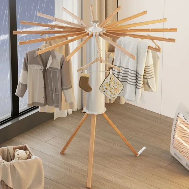 رف تجفيف خالٍ من التركيب، حامل ثلاثي القوائم لتجفيف الملابس، رف ملابس محمول قابل للطي، حل تجفيف الغسيل موفر للمساحة
