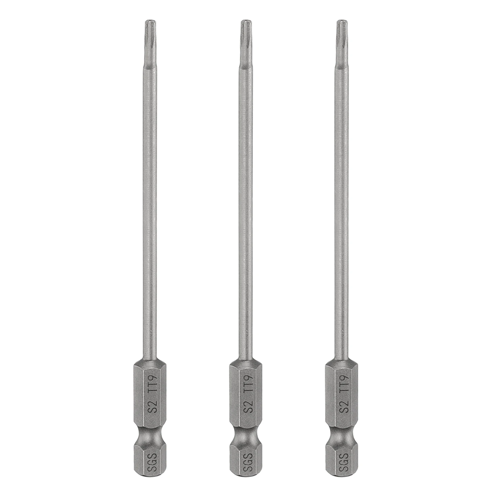 1/3/5pcs TT8-TT50 Security Torx Head Screwdriver Bit 100mm Long Magnetic Tamper Proof 6 Point Star Screw Driver Drill Bits