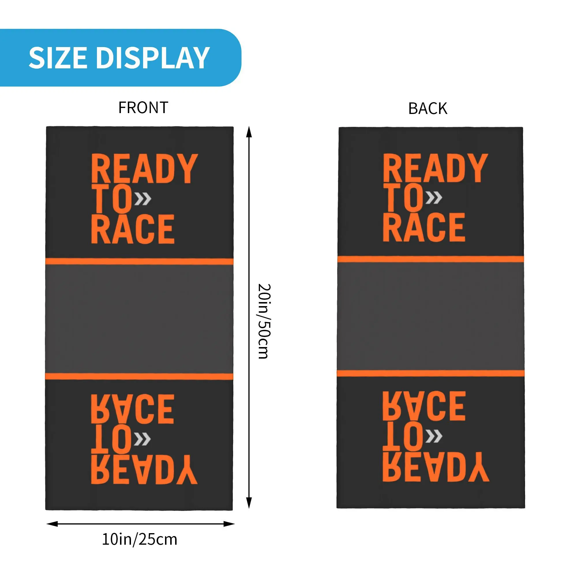 motorcycle Ready To Race Enduro Cross Bandana Merchandise racing Neck Gaiter Printed Magic Scarf Headband For Fishing Windproof