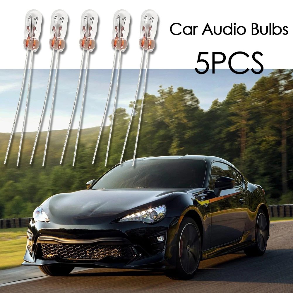 

5 шт. T3 14 В 0,56 Вт лампочки для автомобильной аудиоиндикатор шестерни приборная панель желтая лампа осветительные аксессуары