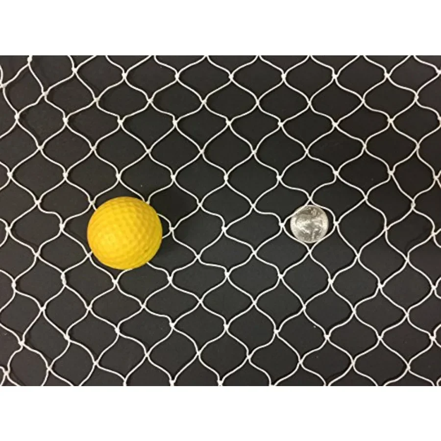 20ft X 25ft fishing net for chicken coops, bird netting in black, UV-resistant polyethylene, durable and lightweight