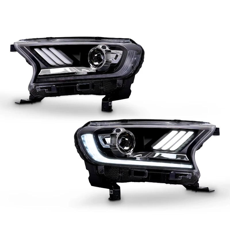 Para Auto Ranger Raptor Wildtrak Mustang estilo luz delantera T6 T7 T8 para Ranger faro 2015-2020 luces LED para coche 6000k Color