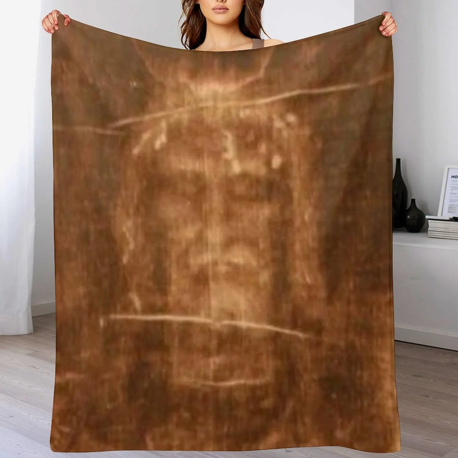 Shroud of Turin, Jesus Christ Throw Blanket Luxury Throw Thin Blankets