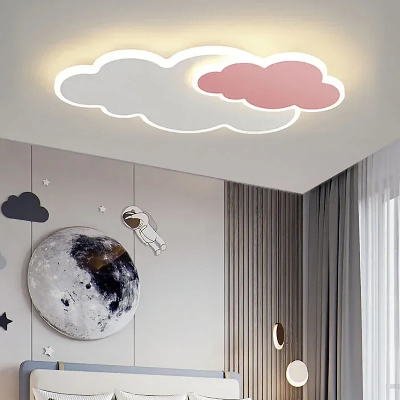 Modern Clouds LED Ceiling Lamp for Children's Room Living Room Bedroom Acrylic Chandelier Home Decor Lighting Fixture Luster