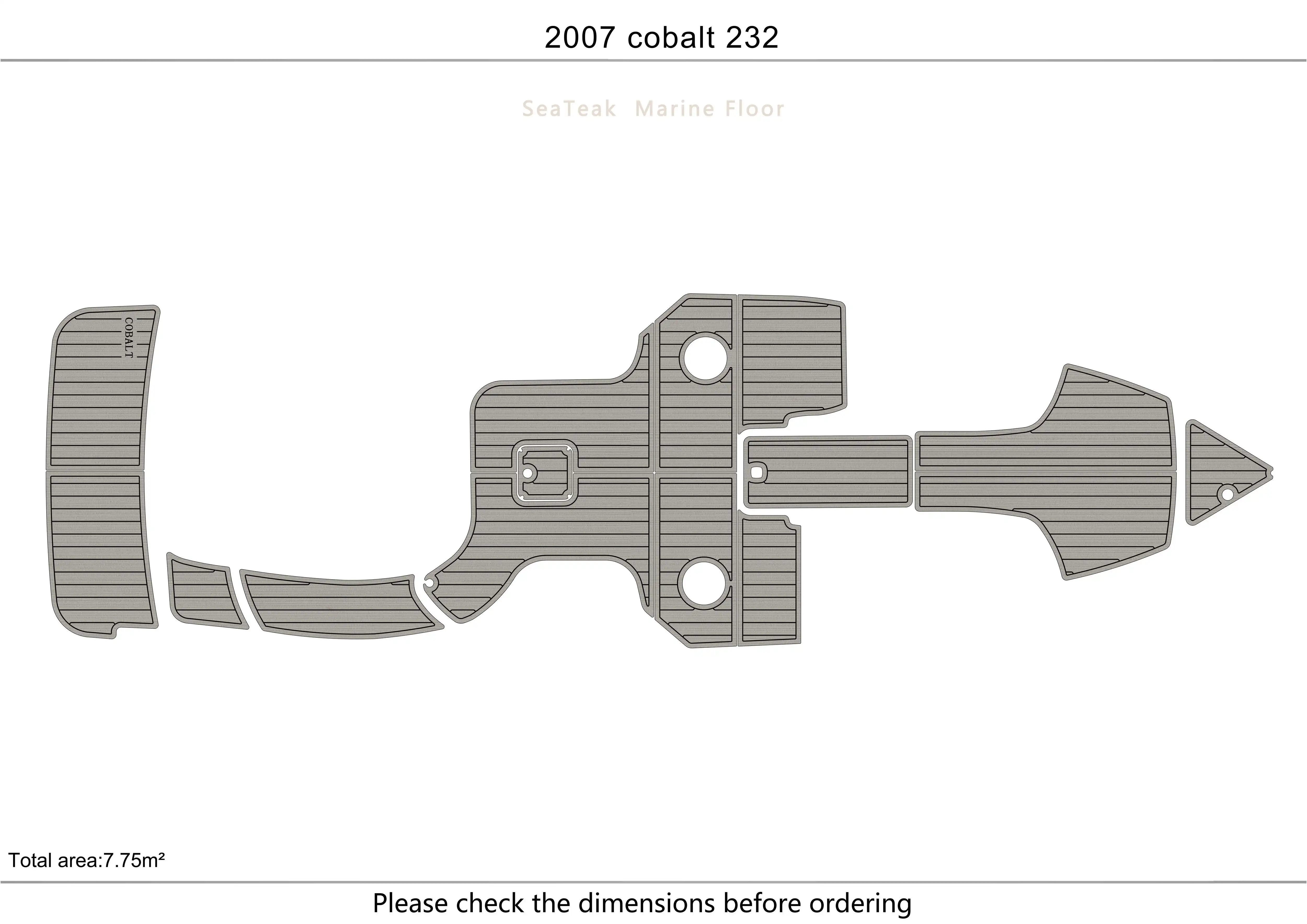 2007 cobalt 232 Cockpit Swimming platform1/4