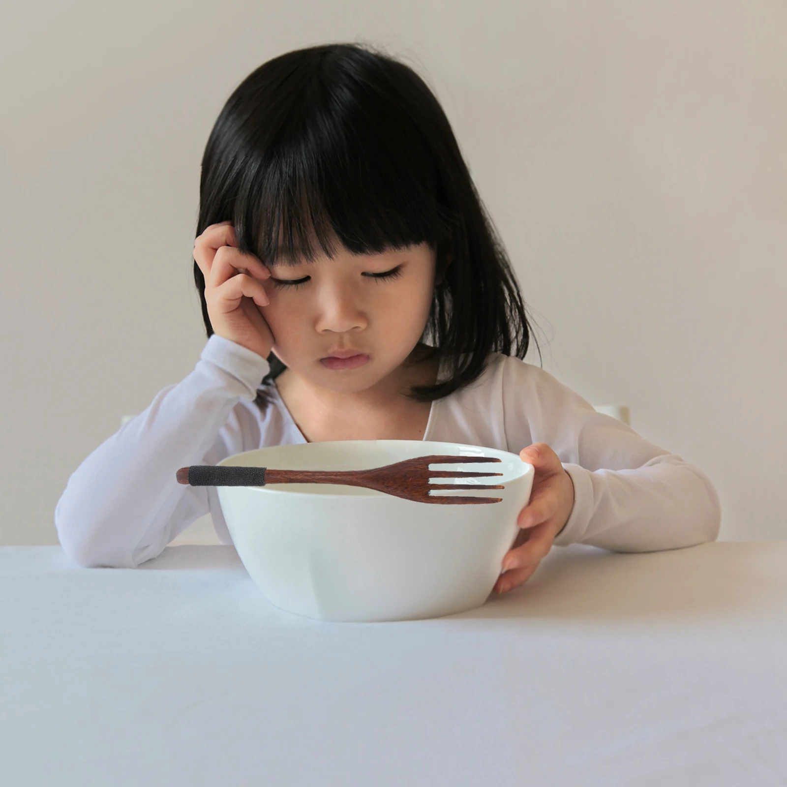 

5 Pcs Children's Wooden Spoon Bamboo Mixing Cake Hand-Pulled Noodle Japanese Style Utensils