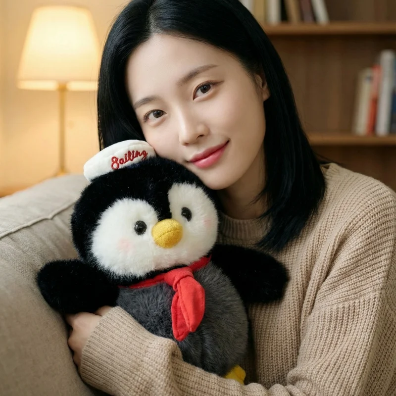 ตุ๊กตาเพนกวินน่ารัก ขนาด 15/20/30 ซม. ตุ๊กตาสัตว์การ์ตูนนุ่มนิ่ม ของขวัญวันเกิดสำหรับเด็กหญิงและเด็กชาย ของเล่นเพื่อนนอนกอด