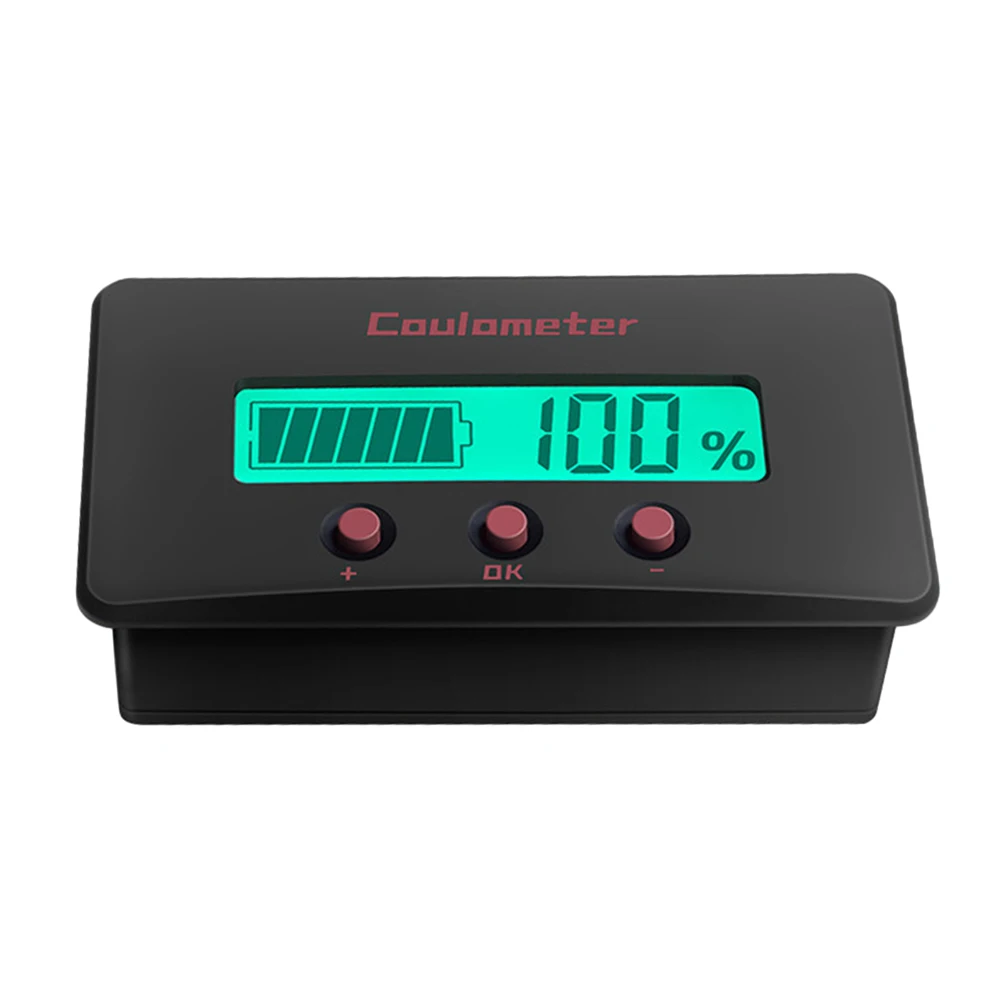 Misuratore di corrente di tensione digitale DC 8-120V 50A 100A misuratore Coulomb Tester di capacità della batteria indicatore della batteria con deviatore