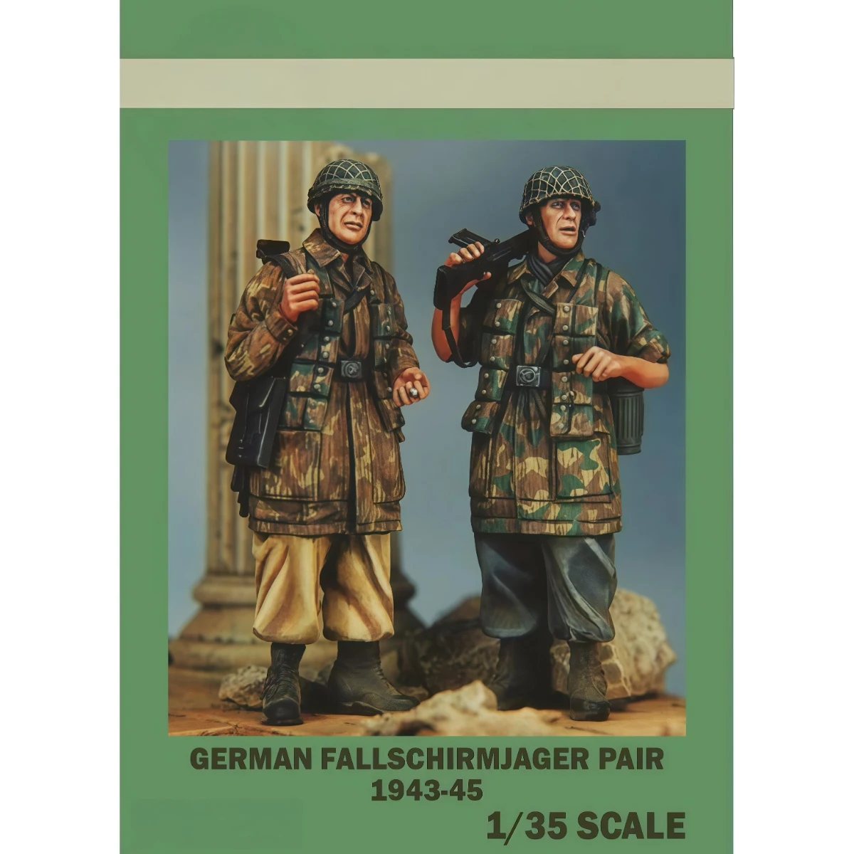 

1/35 resin unpainted model kit, military-themed German paratrooper unassembled and unpainted GK,1658R