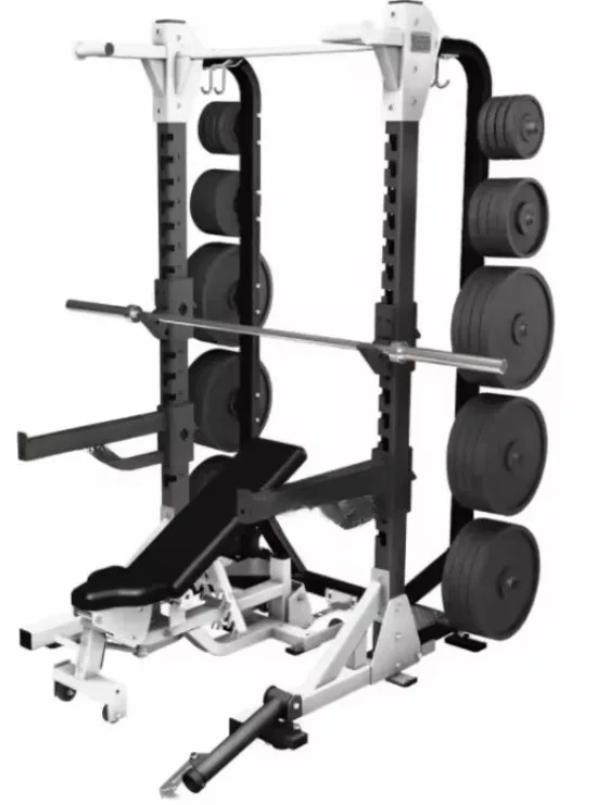 Multi functional Home Gym Equipment Pull Up Bar Pulley Cable Smith Machine Squat Rack