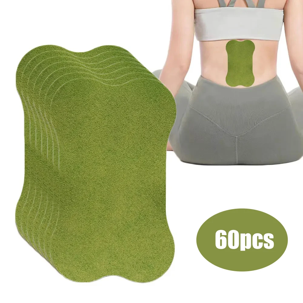

6/60 PCS Wormwood Lumbar Spine Patch Disposable Self-heating Waist Sticker Effective Relax Body Back Muscle for Fitness Sporting