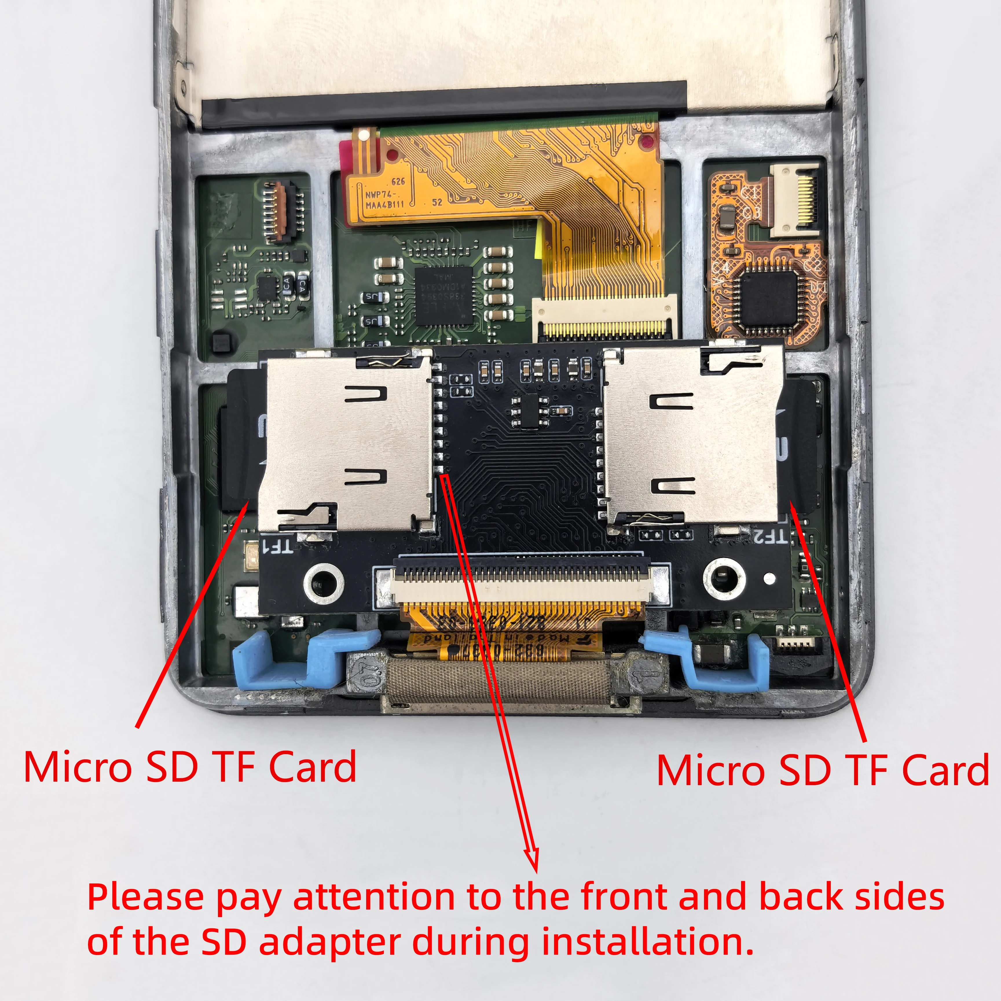 Dual Micro SD Adapter iFlash Karte für iPod Classic Video 5. 5.5. 6. 7. Generation Festplatten-Upgrade PC-Spiele NAS-Erweiterung – Detail 5