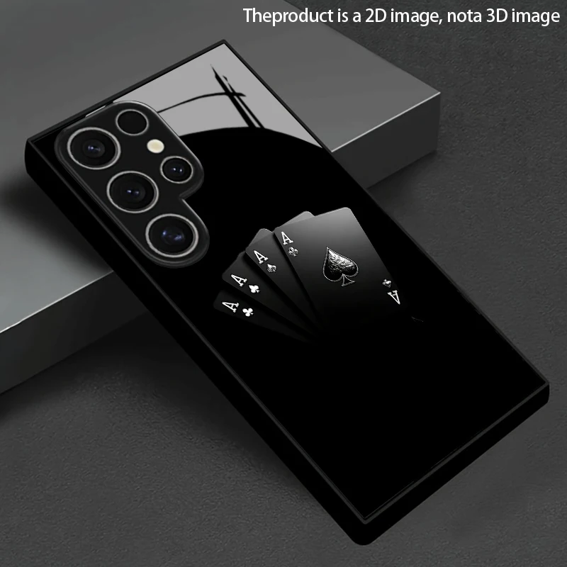 2D Pattern Phone Case for Samsung S26 S25 S24 S23 S22 S21 S20 A55 A54 A53 Tempered Glass Protective Cover