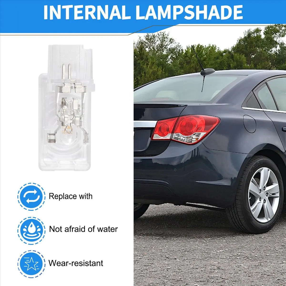 Super Sale Car Trunk Interior Lamp and Lamp Shades for Chevrolet Cruze Malibu Trax Buick LaCrosse Encore Opel ASTRA VERANO 13503