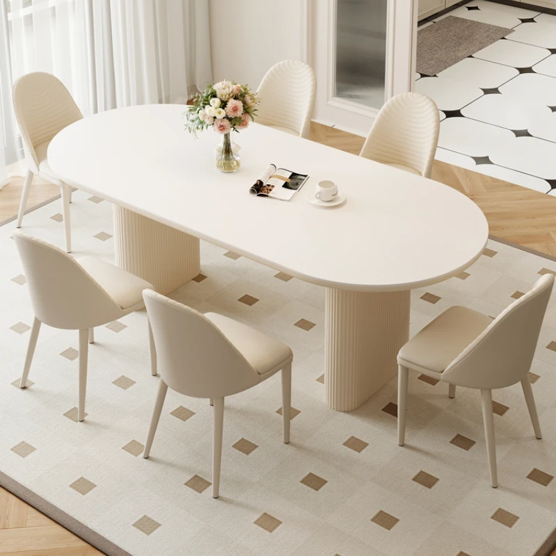 

Complete Kitchen Furniture Room Round Dining Table Entrance Dressing 6 Chairs Modern Games Tables Set Tea Muebles De Cocina