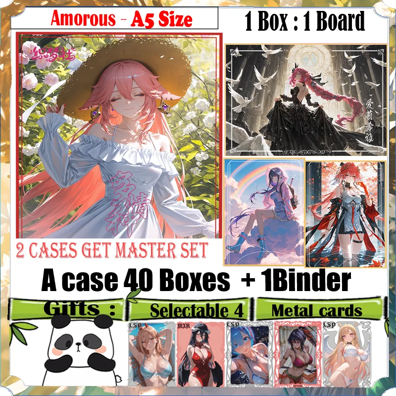 

New Goddess A5 Size Card ' Amorous ' Hobby Anime Doujin CCG Collection Card Game Acrylic Board Trade Card Gifts Toys