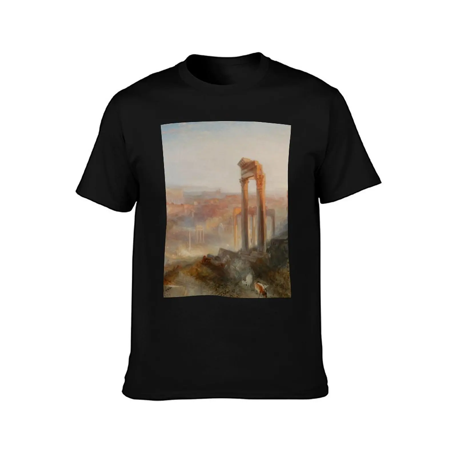 Joseph Mallord William Turner Modern Rome – Campo Vaccino T-Shirt Summer Casual Cotton Tee Oversized Streetwear Tops