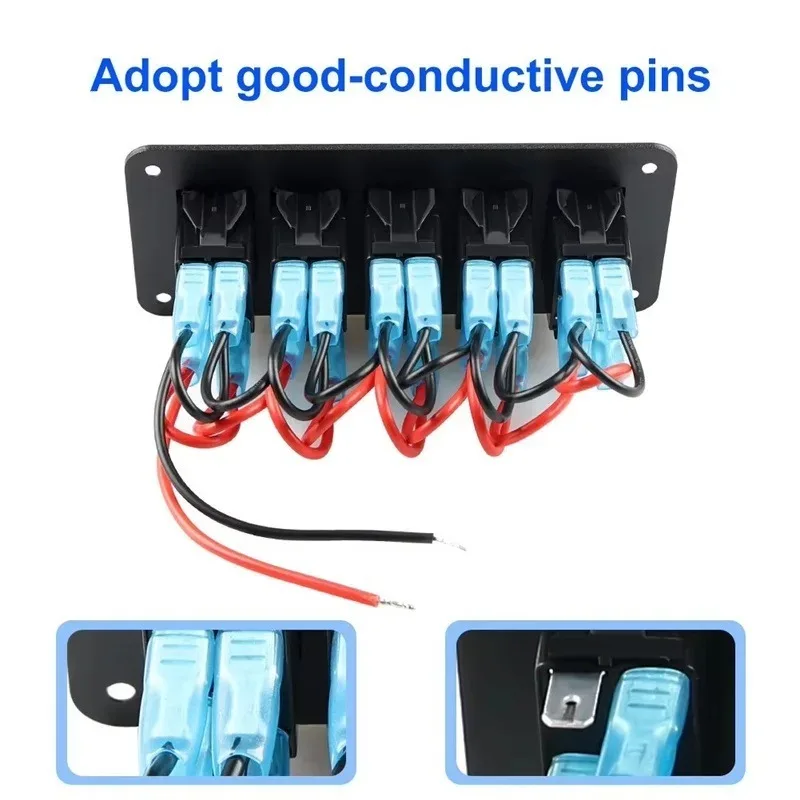 12 فولت/24 فولت سيارة لوحة التبديل 4.2A شاحن يو اس بي تشغيل/إيقاف الدائرة الروك سيارة Rv البحرية LED لوحة مفتاح متأرجح قافلة تخييم الملحقات