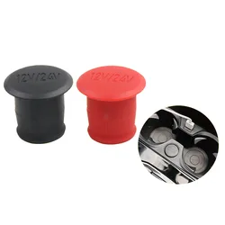 Car Universal Cigarette Lighter Cap Waterproof Anti Dust Plug Cover Sleeve Caps ABS Cigarette Lighter Case Red Black 61349392052