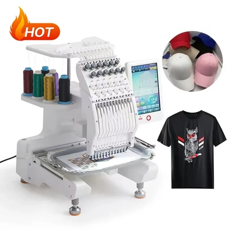 Manufacturer Wholesale Embroidery Machine Heavy Duty Stable Running Touch Screen Control Smart System Price Cost Effective Top