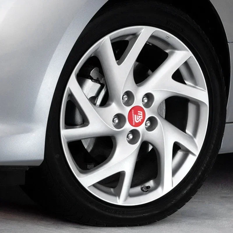 4pcs 56mm 100 Years Corporation Wheel Center Cap Logo Hub Cover Badge Emblem for Mazda 3 Axela BP CX-30 Accessories 2020-2023 view 5