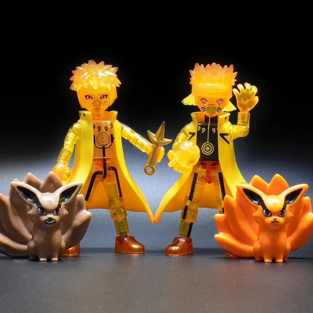 Blokees Actiefiguren DIY Speelgoed Uzumaki Uchiha Beeldje Kakashi Beweegbare Splicing Speelgoed Jiraiya Blind Box Kinderen Verjaardagscadeau