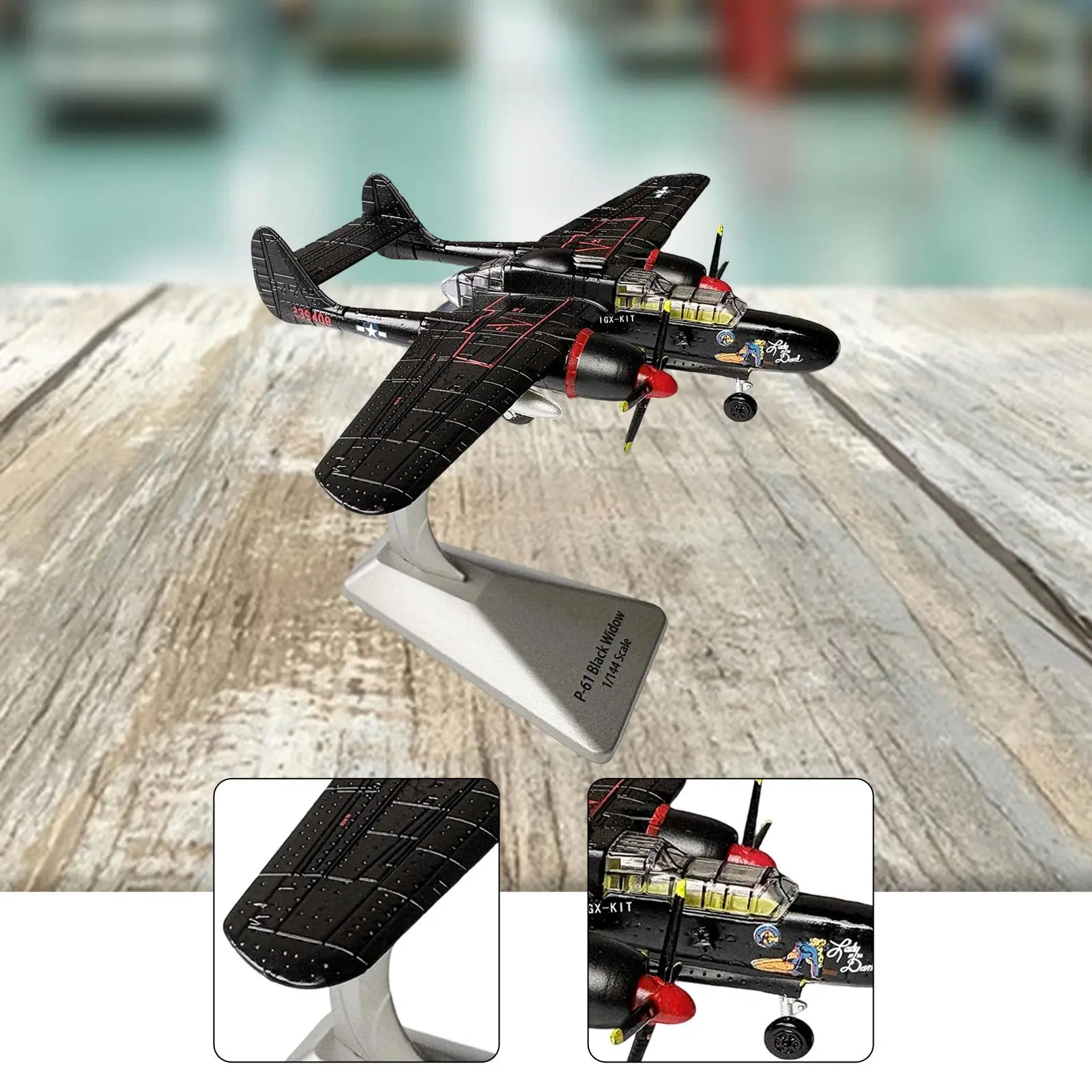 

1 144 Scale Alloy Plastic Model Miniature Aircraft Collectible Tabletop Decoration for Home Office